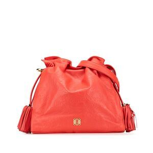 Loewe Embossed Leather Flamenco Tassel Crossbody